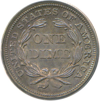 image for: 1857 10c PCGS Proof 65  OGH