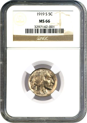 image for: 1919-S 5c NGC MS66