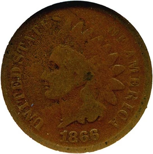 image for: 1866 1c NGC Good-4