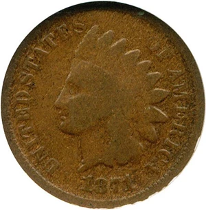 image for: 1871 1c NGC Good-4