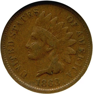 image for: 1868 1c NGC VF20