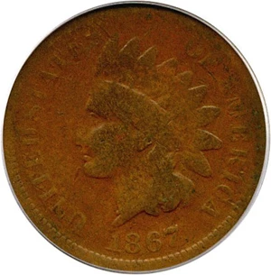 image for: 1867 1c PCGS Good-4