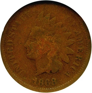image for: 1868 1c NGC Good-4