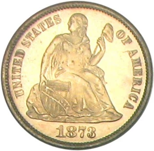 image for: 1873 10c PCGS Proof 63 OGH