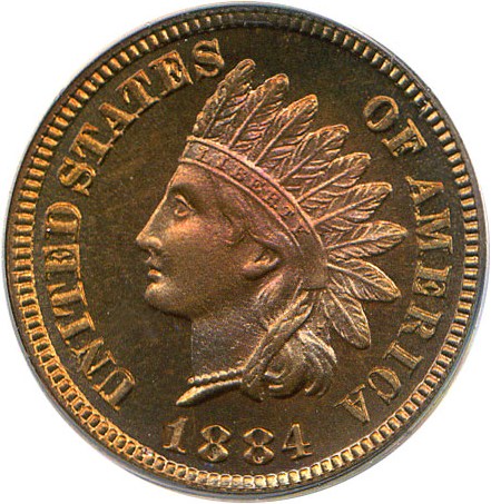 image for: 1884 1c PCGS Proof 66 RD