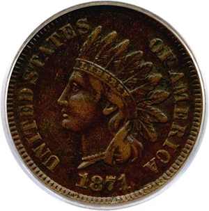 image for: 1871 1c PCGS XF40