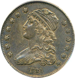 image for: 1831 25c PCGS XF45 (Large Letters)