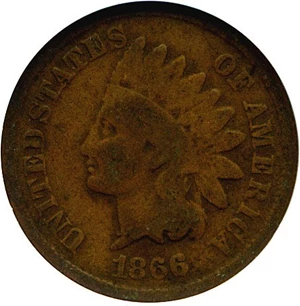 image for: 1866 1c NGC Good Details (Environmental Damage)