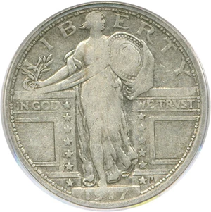 image for: 1917 Type 1 25c PCGS VF20