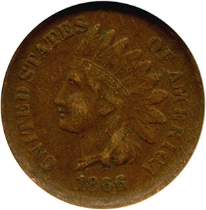 image for: 1866 1c NGC VF20