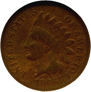 image for: 1866 1c NGC VG Details (Improperly Cleaned)