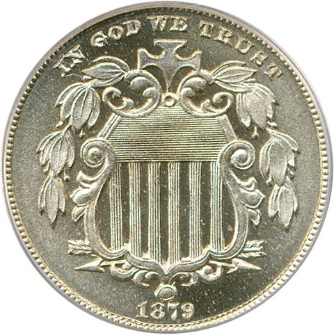 image for: 1879/8 5c PCGS/CAC Proof 66 Cameo