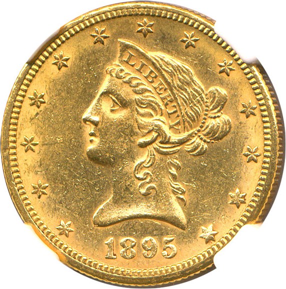 image for: 1895-O $10 NGC MS60