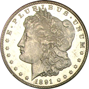 image for: 1891-CC $1 PCGS MS62 PL