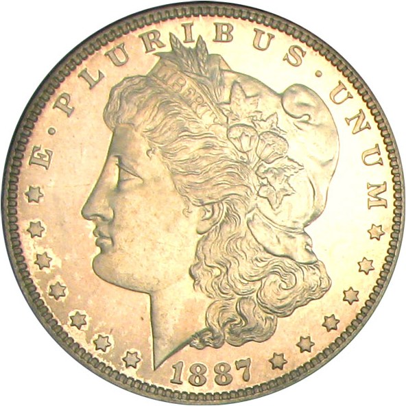 image for: 1887 $1 PCGS Proof 64