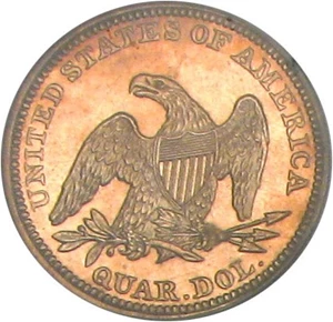 image for: 1858 25c PCGS/CAC Proof 61 OGH