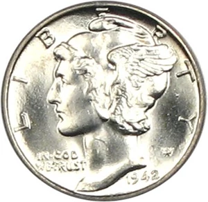 image for: 1942/1-D 10c PCGS/CAC MS64 FB