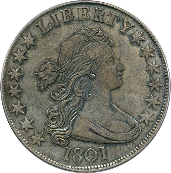 image for: 1801 50c PCGS XF40