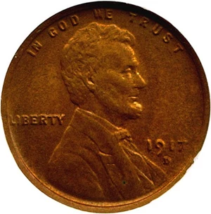 image for: 1917-D 1c NGC MS65 RB