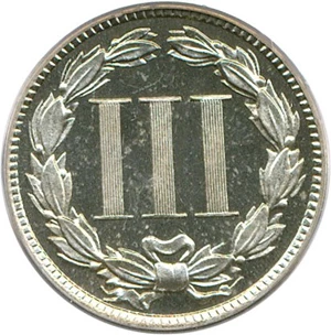 image for: 1883 3cN PCGS Proof 65 Cameo