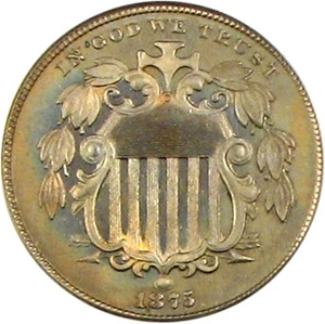 image for: 1875 5c PCGS Proof 65 *Color*