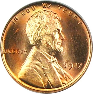 image for: 1917 1c PCGS MS66 RD (Doubled Die Obverse) ex: Tom Mershon Collection