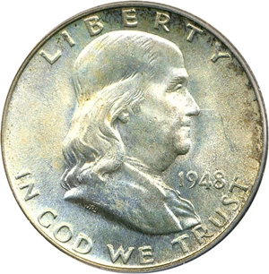 image for: 1948 50c PCGS MS65 FBL