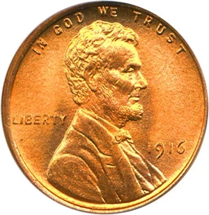 image for: 1916 1c PCGS/CAC MS67 RD