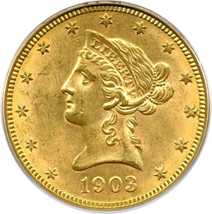 image for: 1903-O $10 PCGS MS63