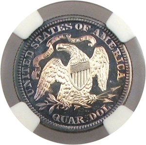 image for: 1870 25c NGC Proof 67 Cameo