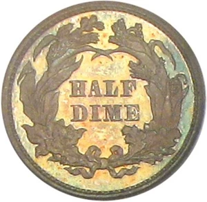 image for: 1870 H10C PCGS/CAC Proof 65 Cameo * Color *