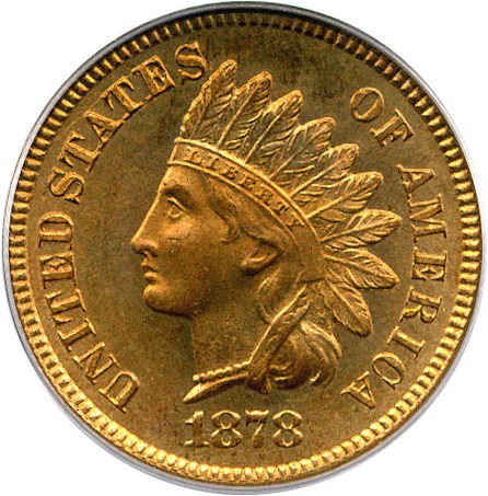 image for: 1878 1c PCGS MS65 RD
