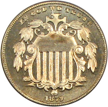 image for: 1879/8 5c PCGS/CAC Proof 66 OGH