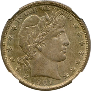image for: 1907-O 50c NGC MS62