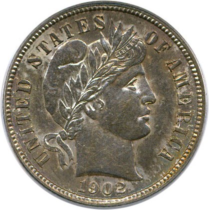 image for: 1902-S 10c PCGS MS60