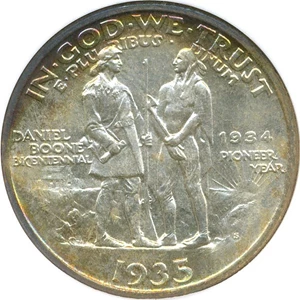 image for: 1935/34-S Boone 50c NGC/CAC MS66
