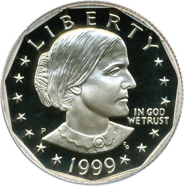 image for: 1999-P $1 PCGS Proof 69 DCameo (Susan B. Anthony)