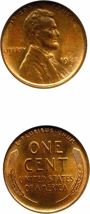 image for: 1925-D 1c NGC MS65 RB