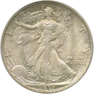 image for: 1917-D 50c PCGS MS64 (Mintmark Reverse)
