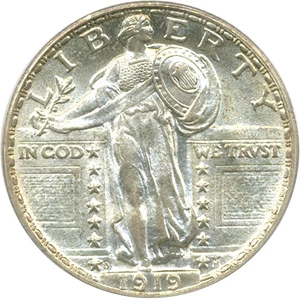 image for: 1919-D 25c PCGS MS65 FH