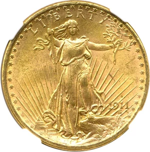 image for: 1911-S $20 NGC MS64