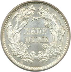 image for: 1861/0 H10c PCGS/CAC MS66