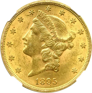 image for: 1895 $20 NGC/CAC MS61
