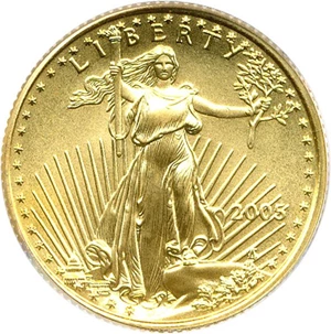 image for: 2005 $10 PCGS MS69 (Gold Eagle - 20th Anniversary)