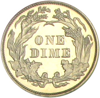 image for: 1873 10c PCGS Proof 61 Cameo (No Arrows, Closed 3)