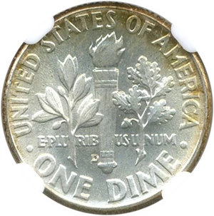 image for: 1962-D 10c NGC MS67 FT