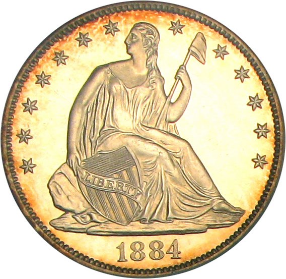 image for: 1884 50c PCGS Proof 63 Cameo