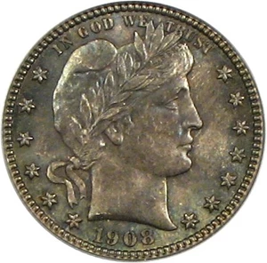 image for: 1908-S 25c PCGS/Secure MS64 * Color *