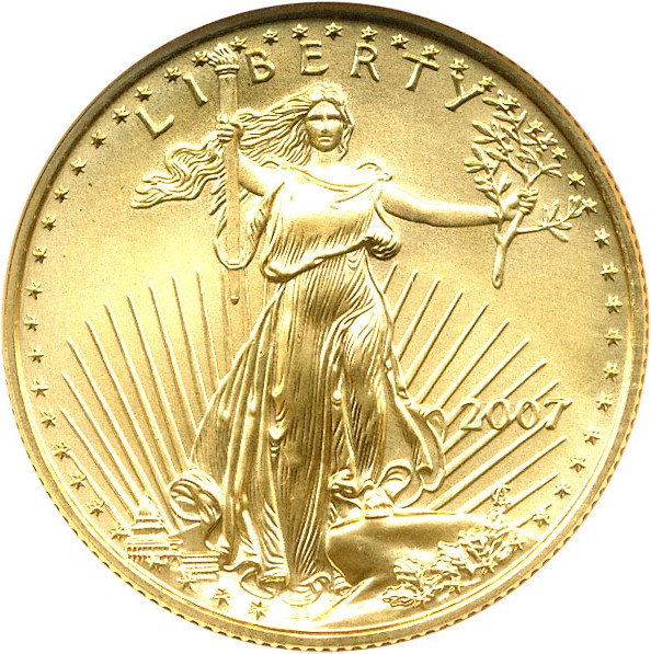 image for: 2007 $25 NGC MS69 (Gold Eagle)