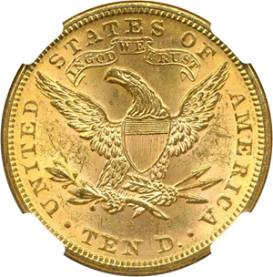 image for: 1896 $10 NGC MS63